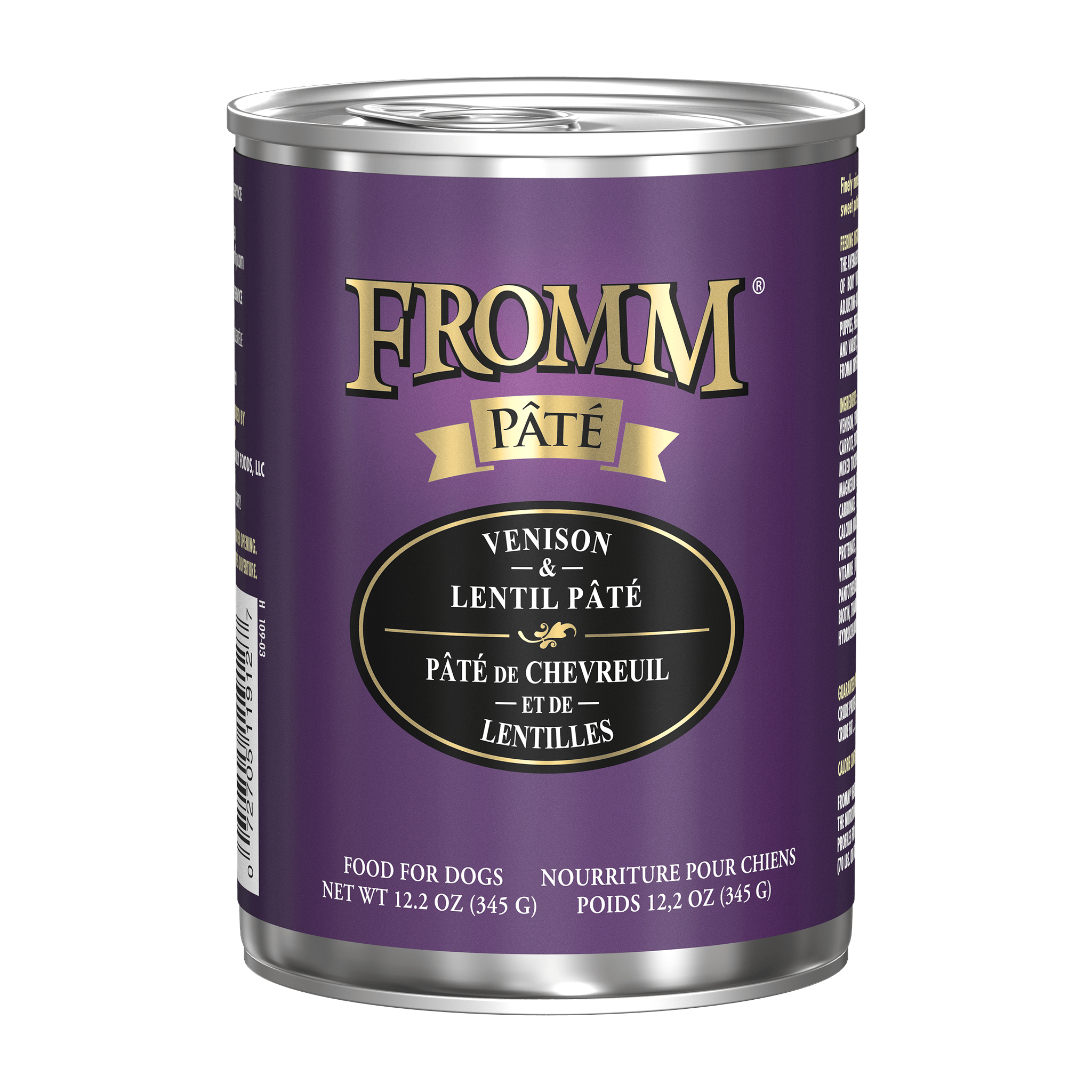 Fromm Pâté Venison & Lentil Pâté can #12.2 OZ
