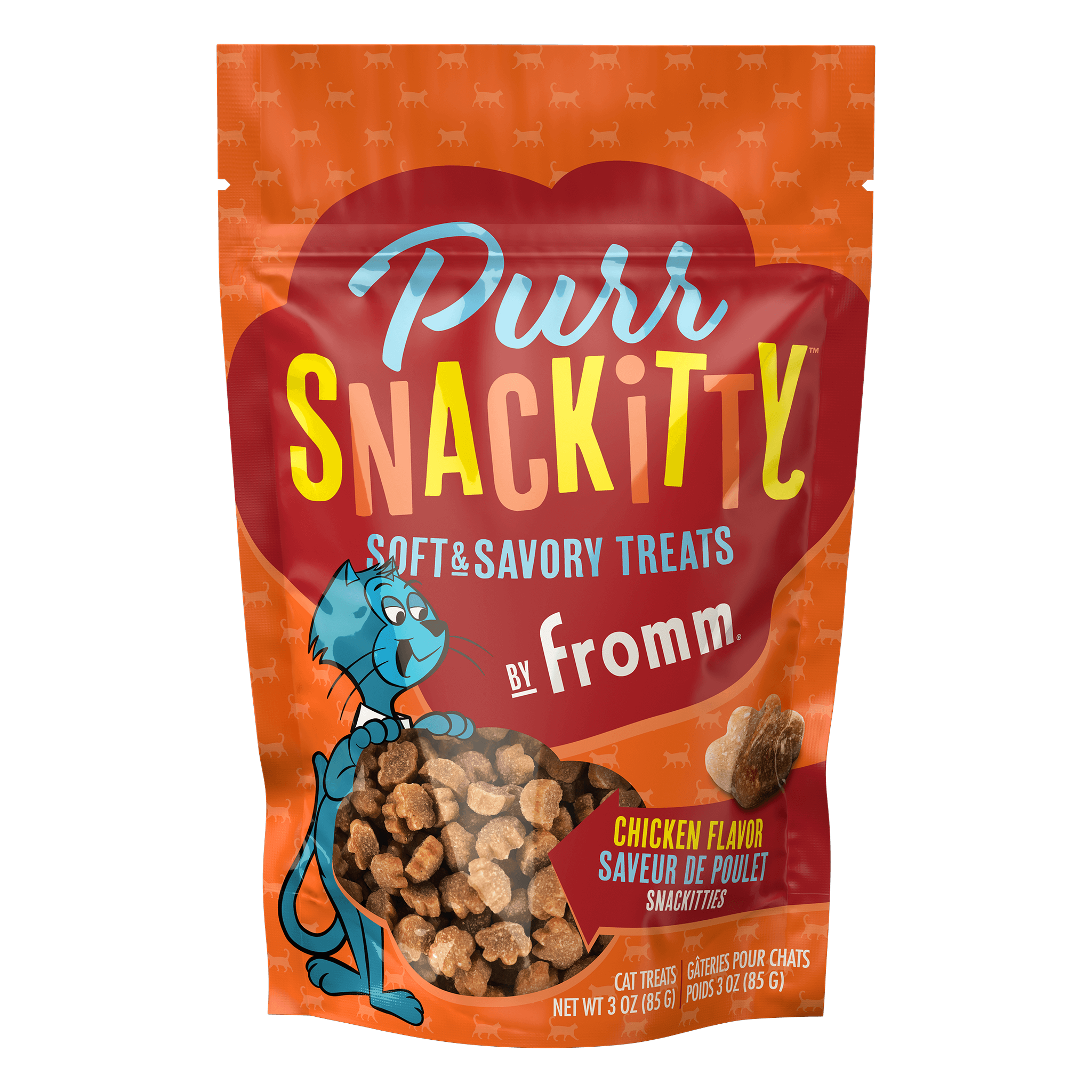 Fromm PurrSnackitty Chicken Flavor Snackitties Cat Treats bag