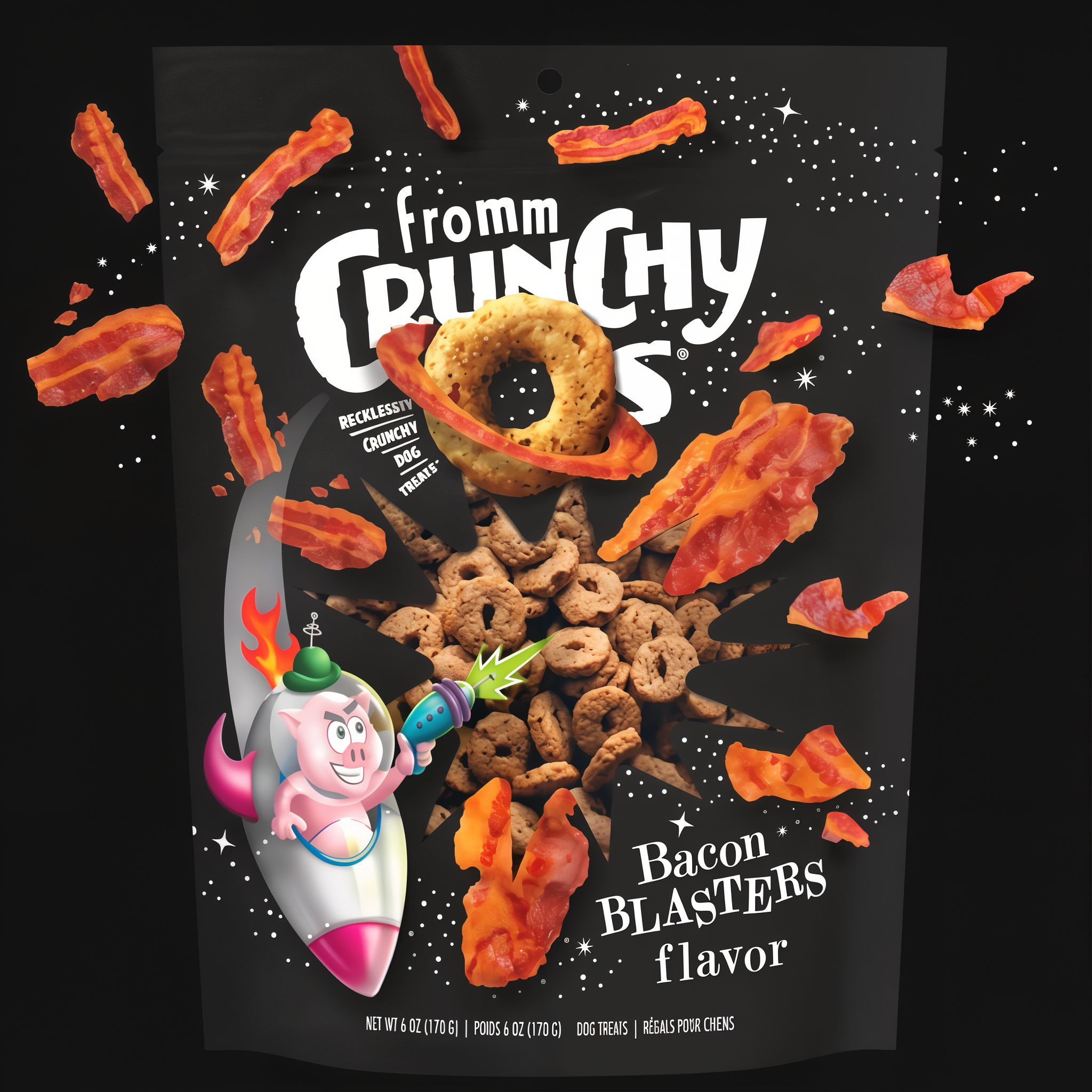 Fromm Crunchy Os Bacon Blasters Flavor Dog Treats