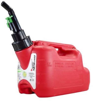 Fuelworx Made In The USA Red CARB Compliant Stackable & Easy Pour Gas Fuel Can