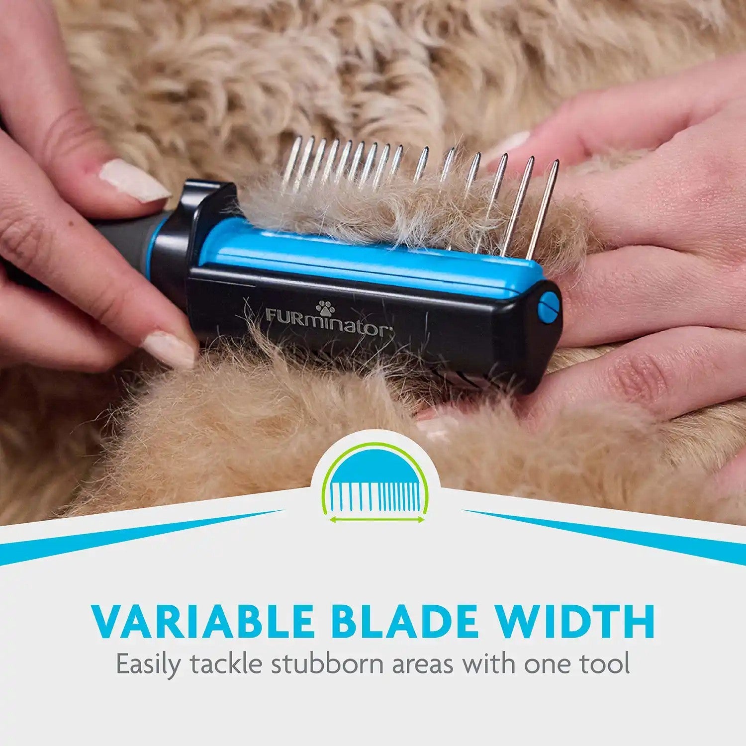 Variable blade width tackles stubborn areas with one tool