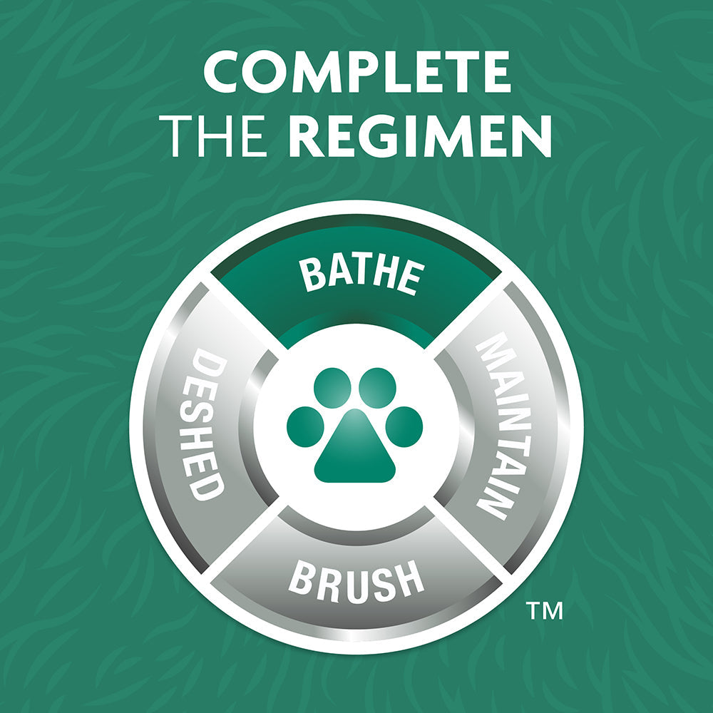 FURminator complete the regimen: bathe, deshed, brush and maintain