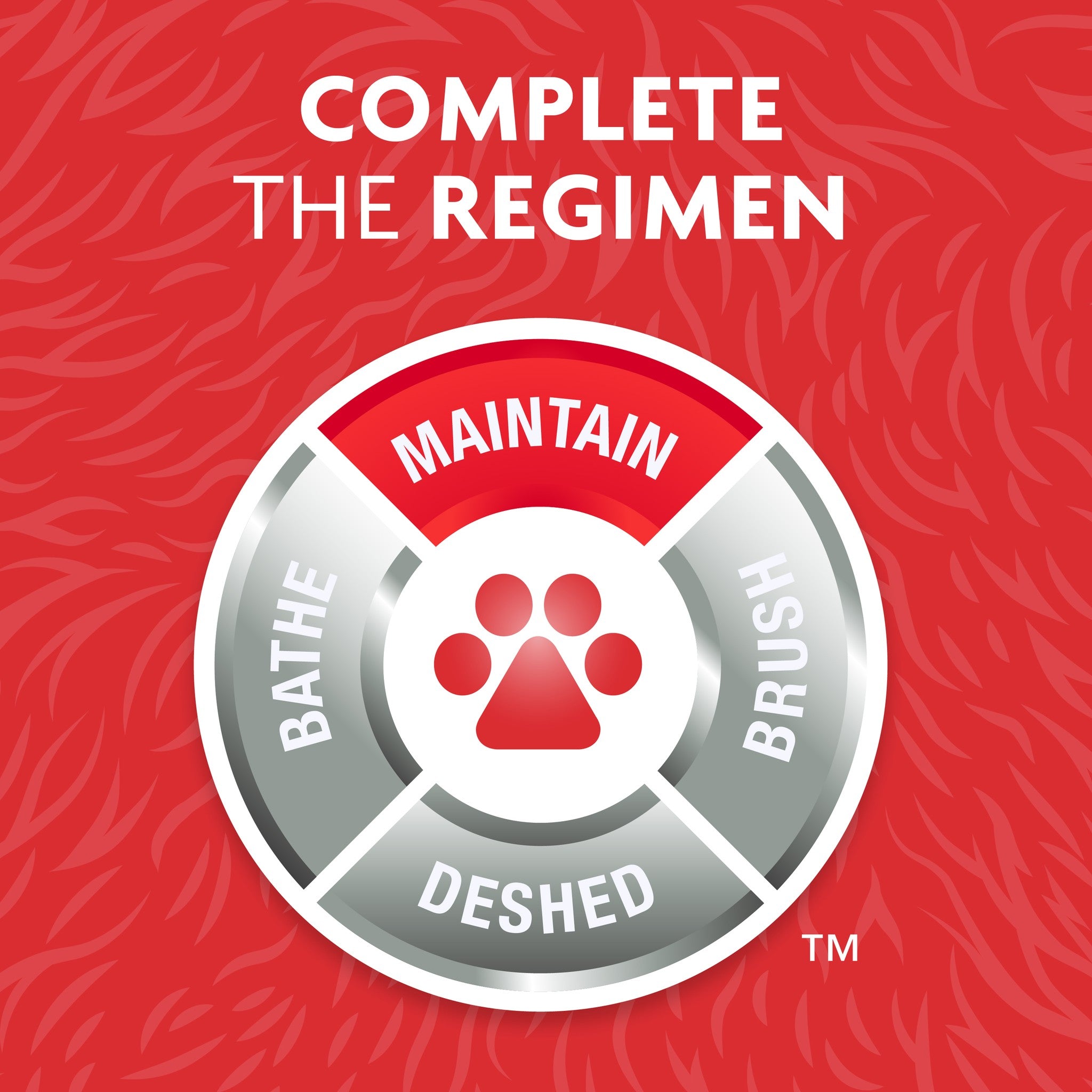 FURminator maintain step in the deShedding grooming system