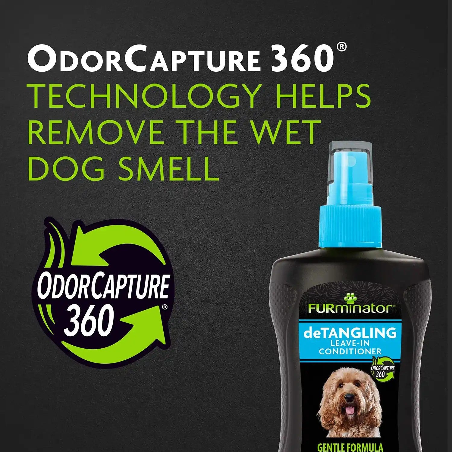 OdorCapture 360 technology neutralizes dog odors