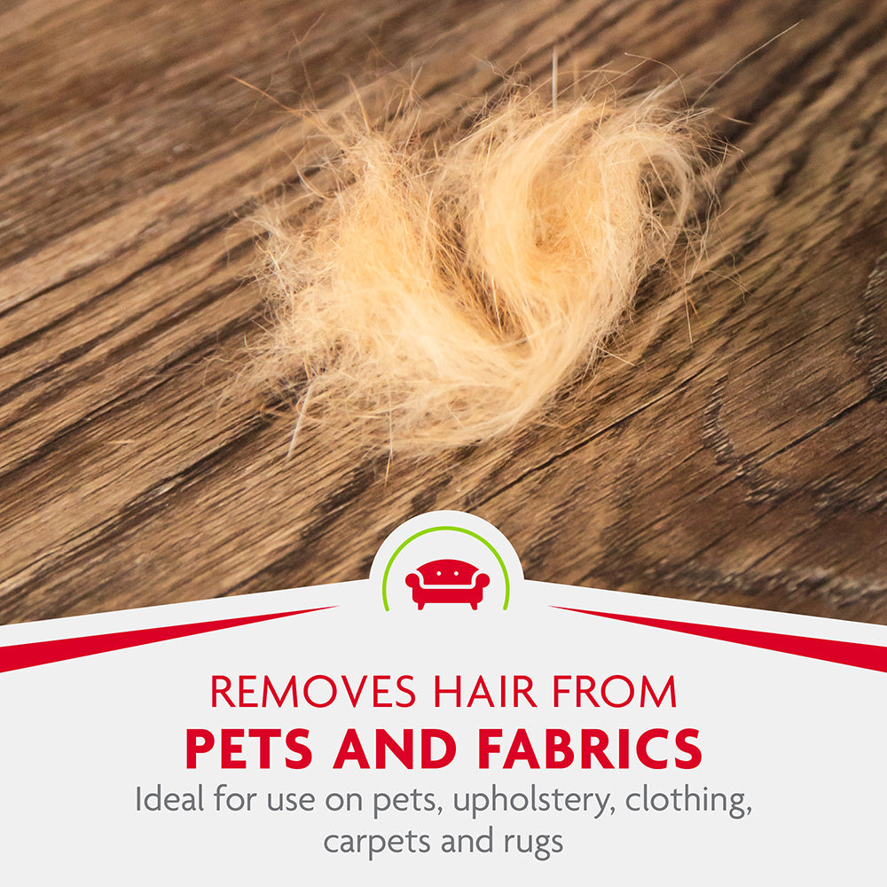 FURminator Hair Collection Brush removes hair from pets and fabrics