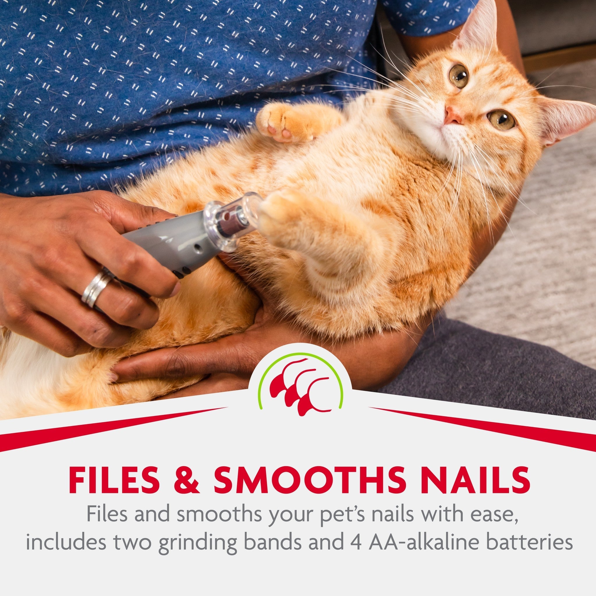 FURminator Nail Grinder smooths sharp nails