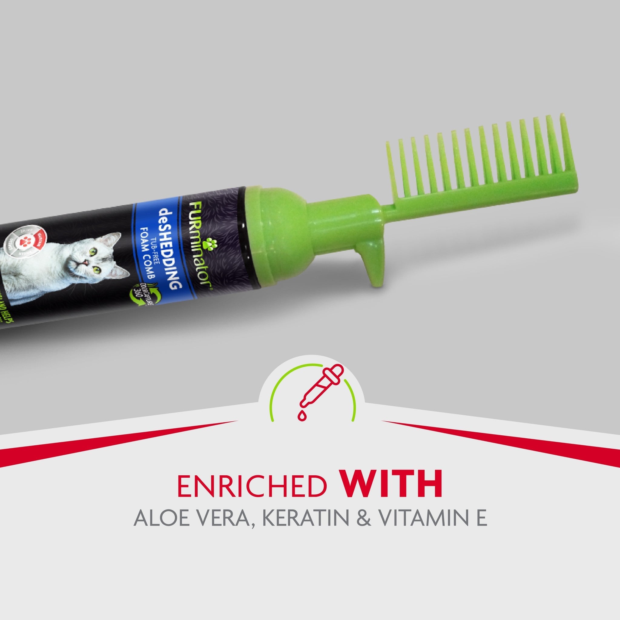 Enriched with aloe vera, keratin and vitamin E