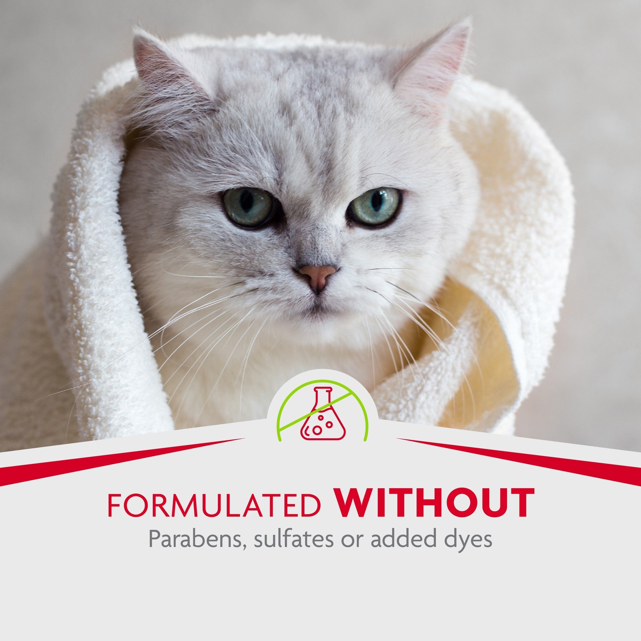 Formulated without parabens, sulfates or added dyes
