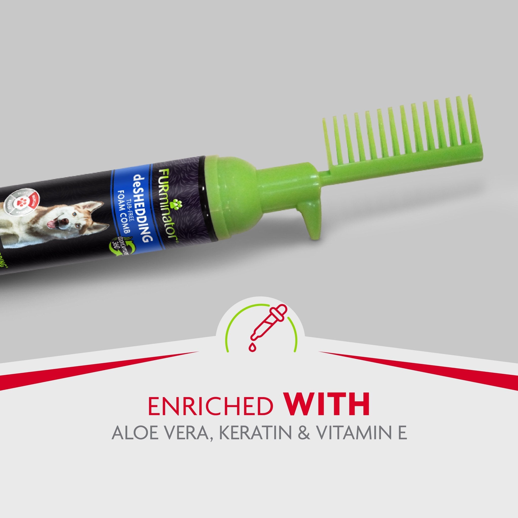 Enriched with aloe vera, keratin, panthenol, and vitamin E