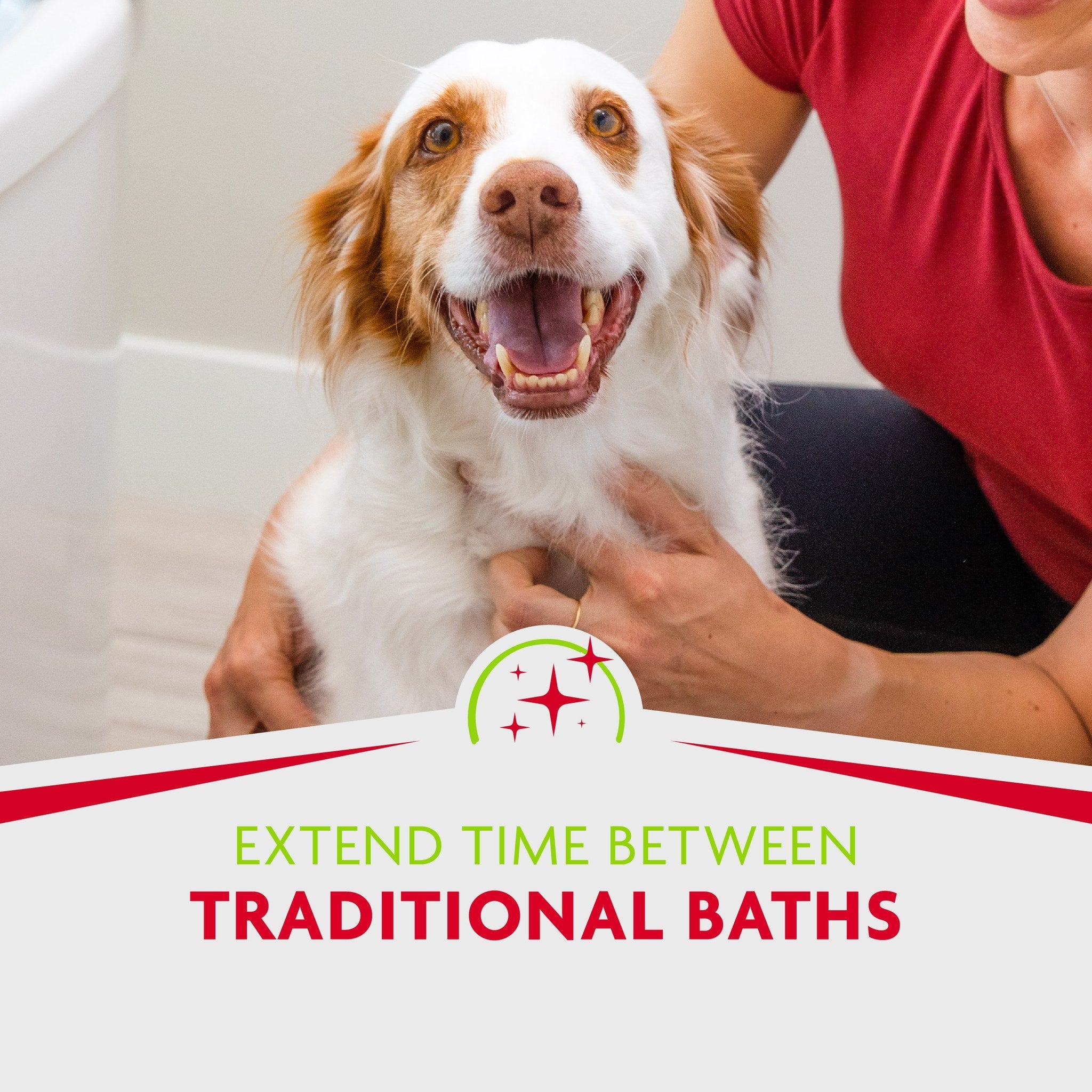 Extend time between baths with a quick no-rinse refresh