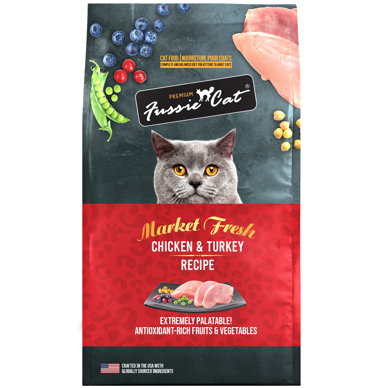 Fussie Cat Market Fresh Chicken and Turkey Meal Recipe Dry Cat Food — additional product view 1