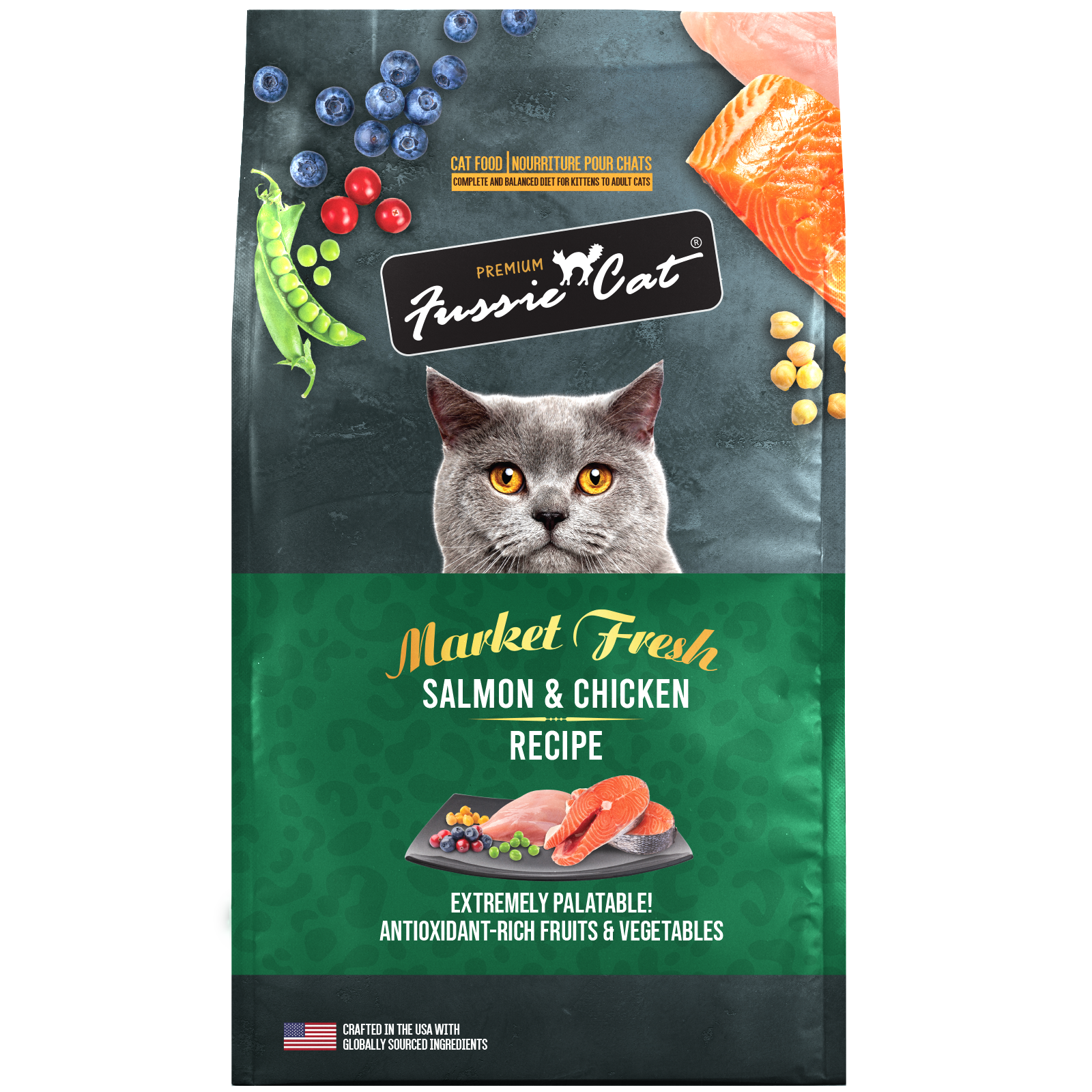 Fussie Cat Market Fresh Salmon & Chicken Recipe Dry Cat Food — additional product view 1