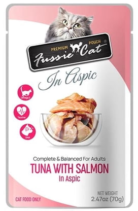 Fussie Cat Premium Tuna with Oceanfish in Aspic Pouch for Cat