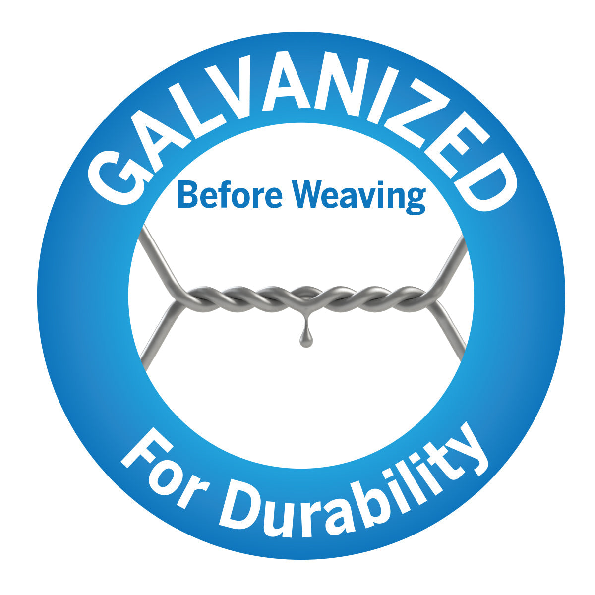 Garden Craft chicken wire is galvanized before weaving for added durability