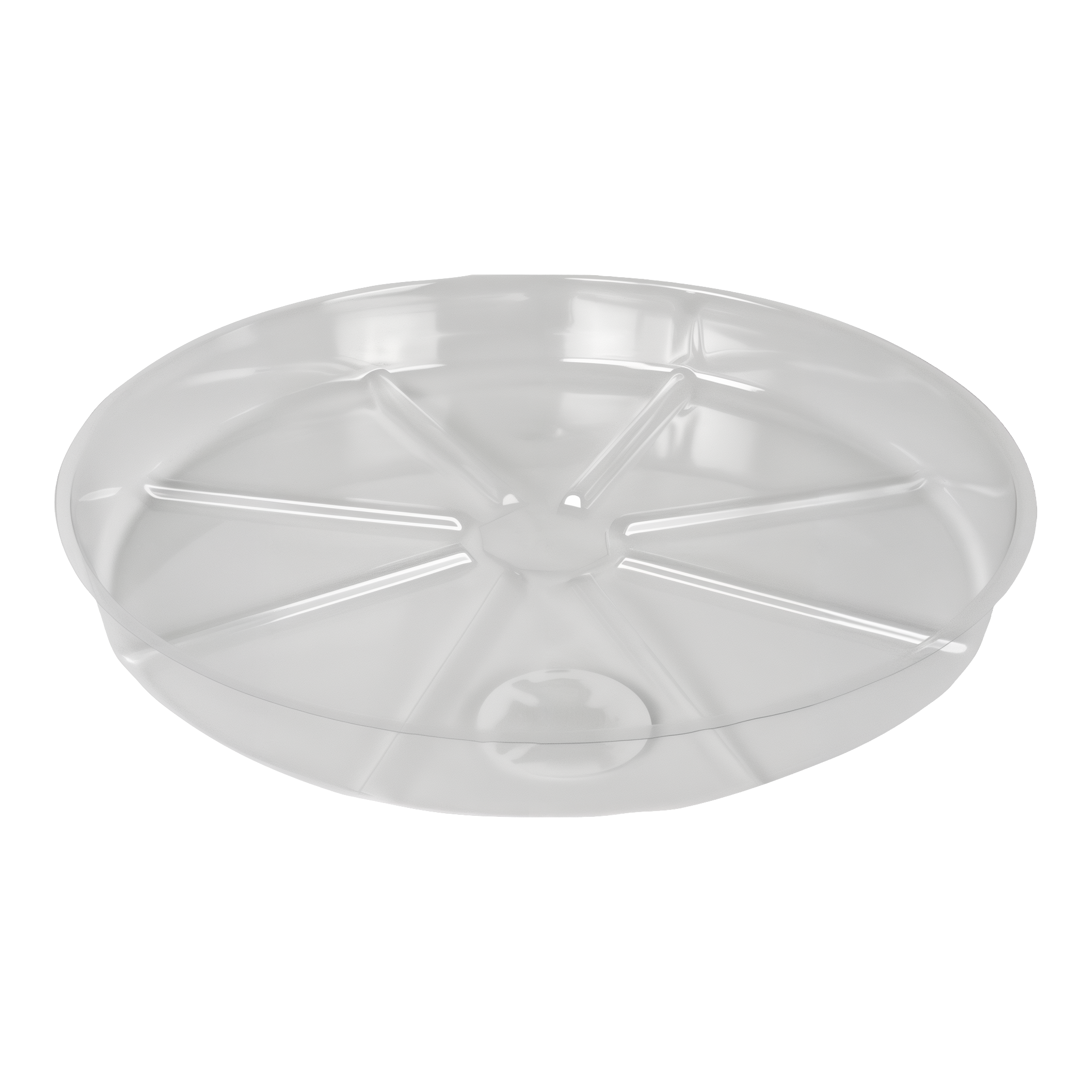 Gardener's Blue Ribbon Saucer Plus 12 inch clear plastic vinyl plant saucer #12"