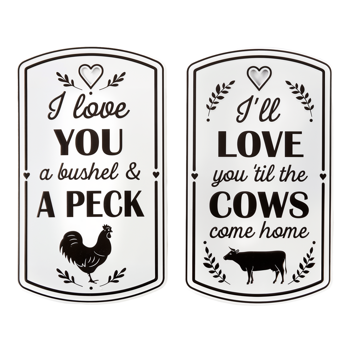 Giftcraft Inc Farm Animal Metal Sign with Sentiment -- product image