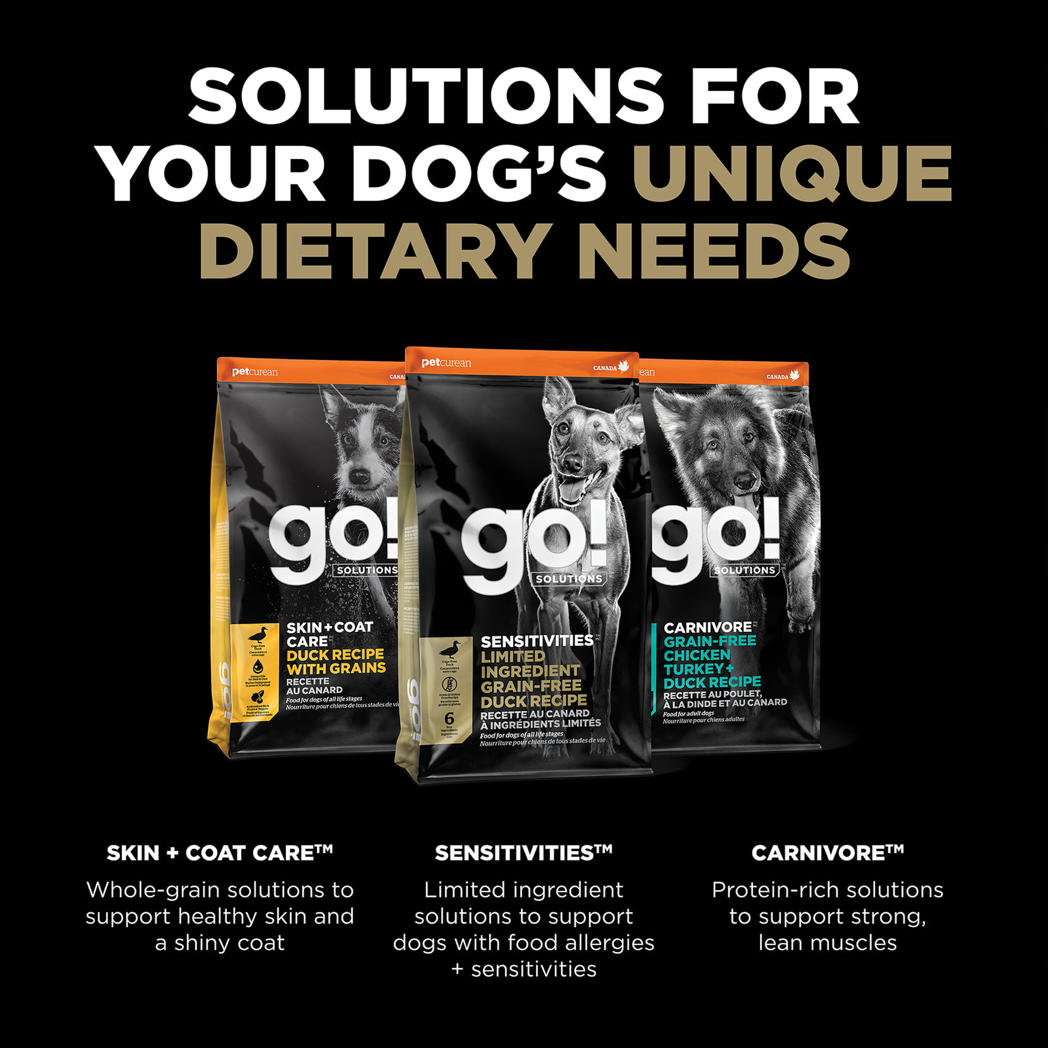 Go! Solutions Sensitivities Limited Ingredient Grain-Free Duck Recipe solutions overview