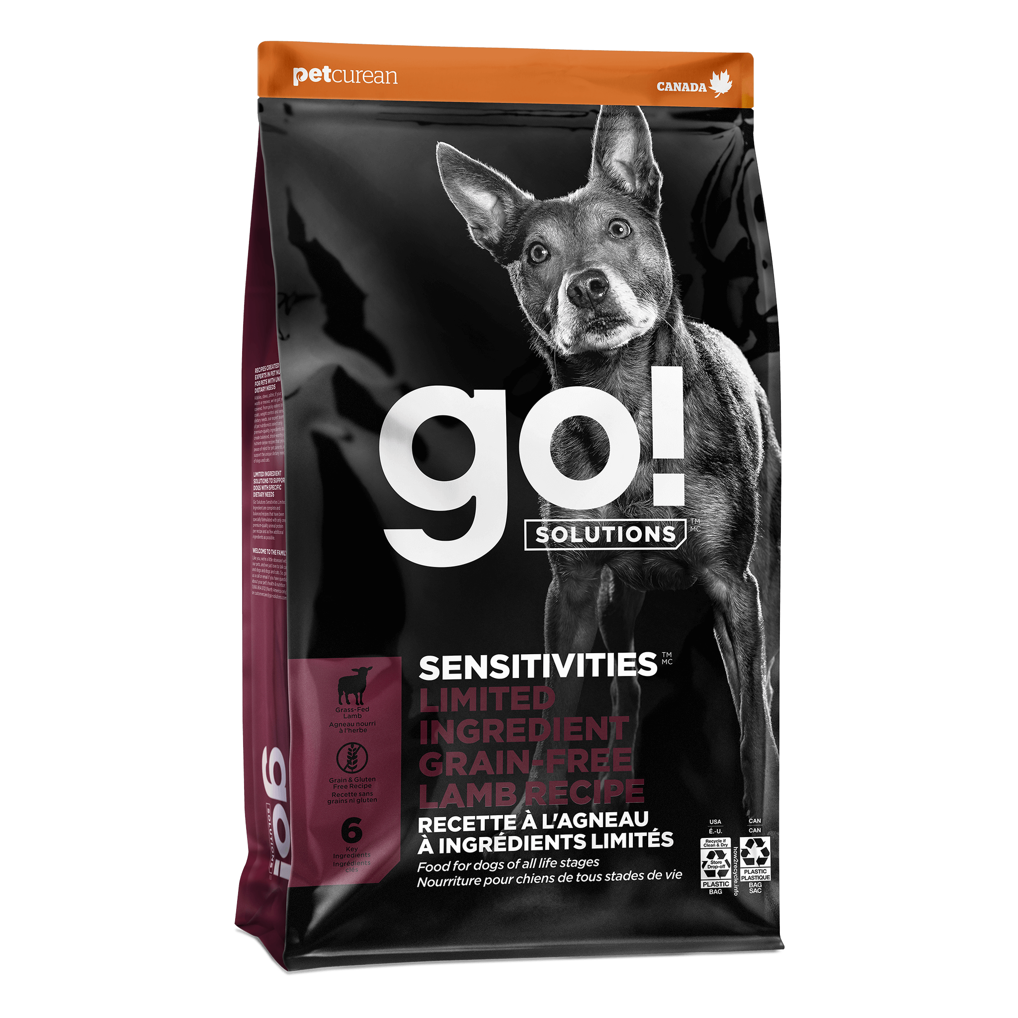 Go! Solutions Sensitivities Limited Ingredient Grain-Free Lamb Recipe Dry Dog Food bag