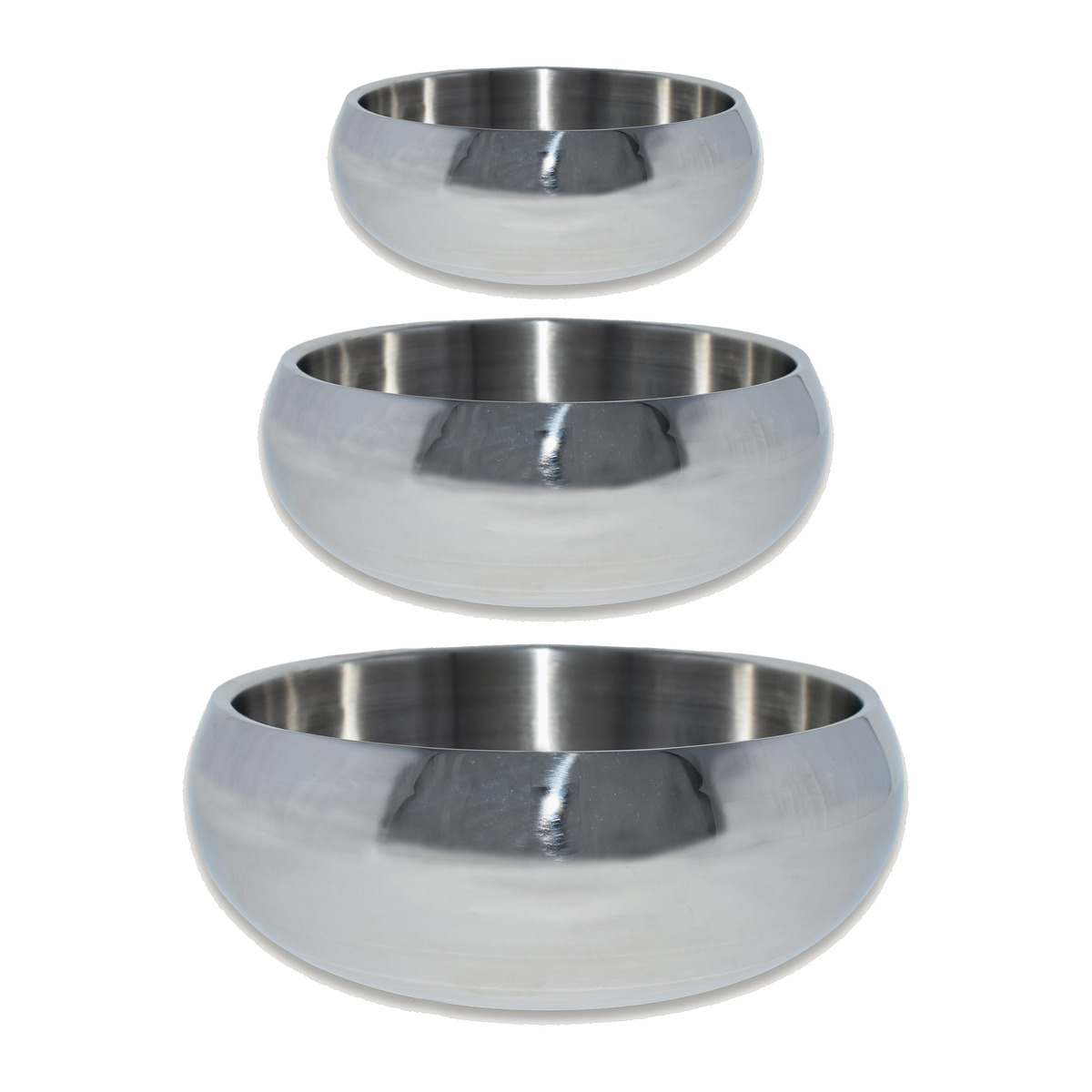 Goo-eez Double Wall Stainless Steel Bowl in Small, Medium and Large
