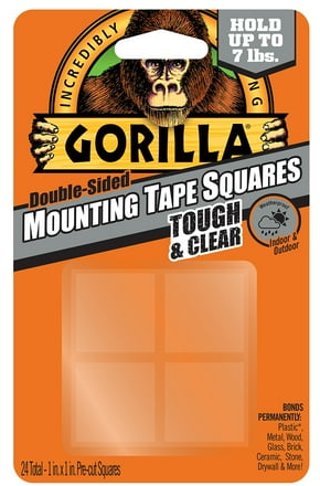Gorilla Tough & Clear Double Sided Tape Squares