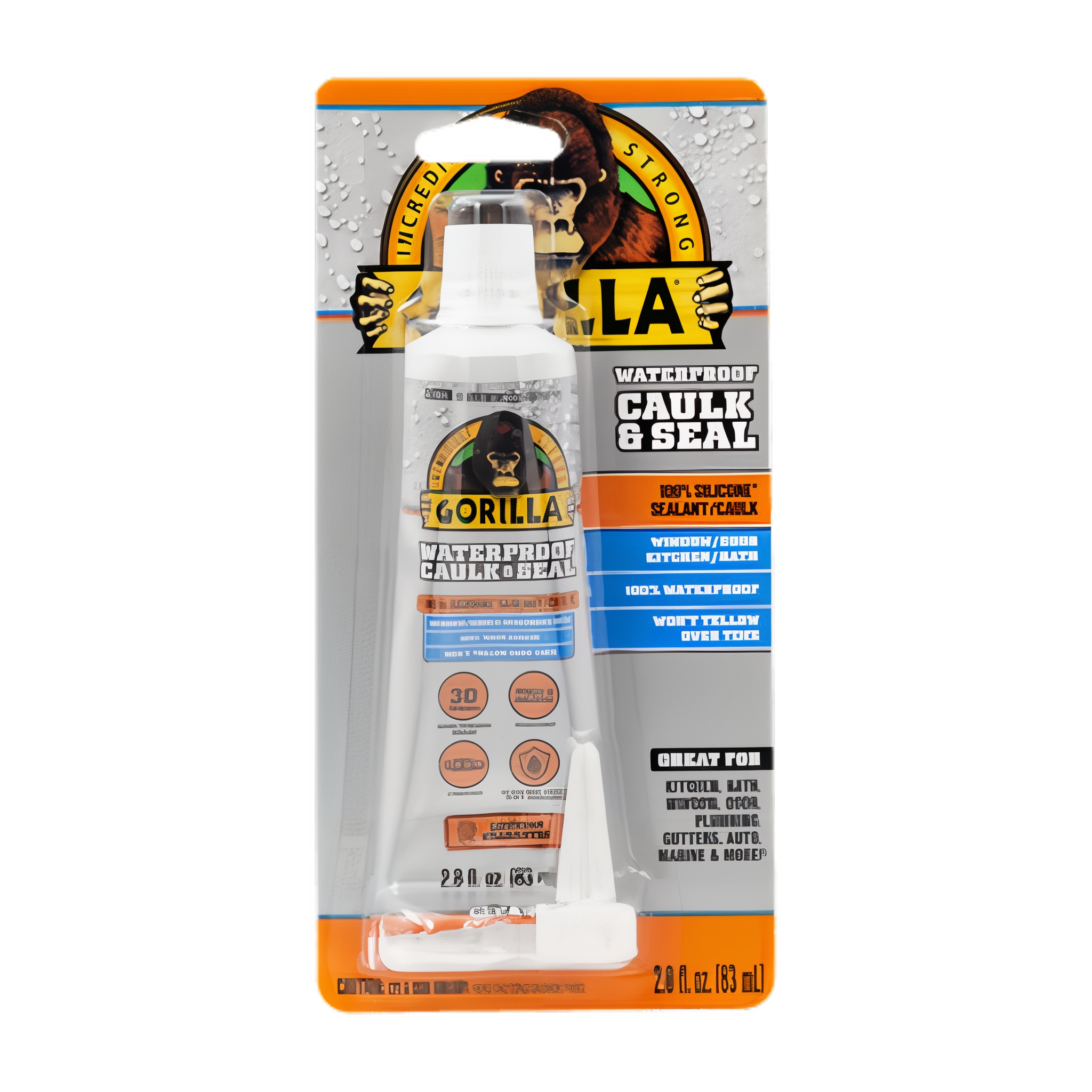 Gorilla Waterproof Caulk & Seal Silicone Sealant