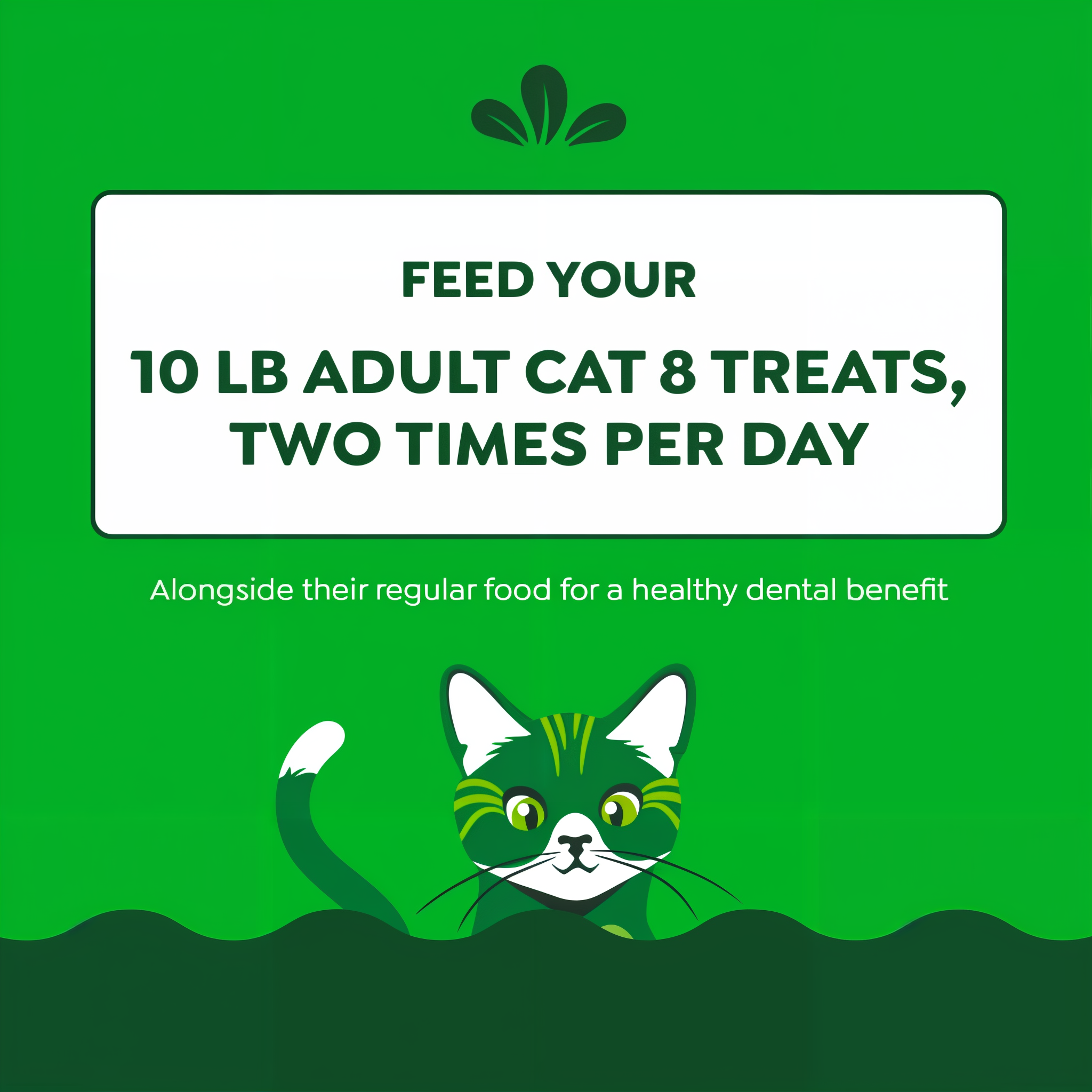 Greenies Feline Dental Savory Salmon Flavor Cat Treats feeding guidelines