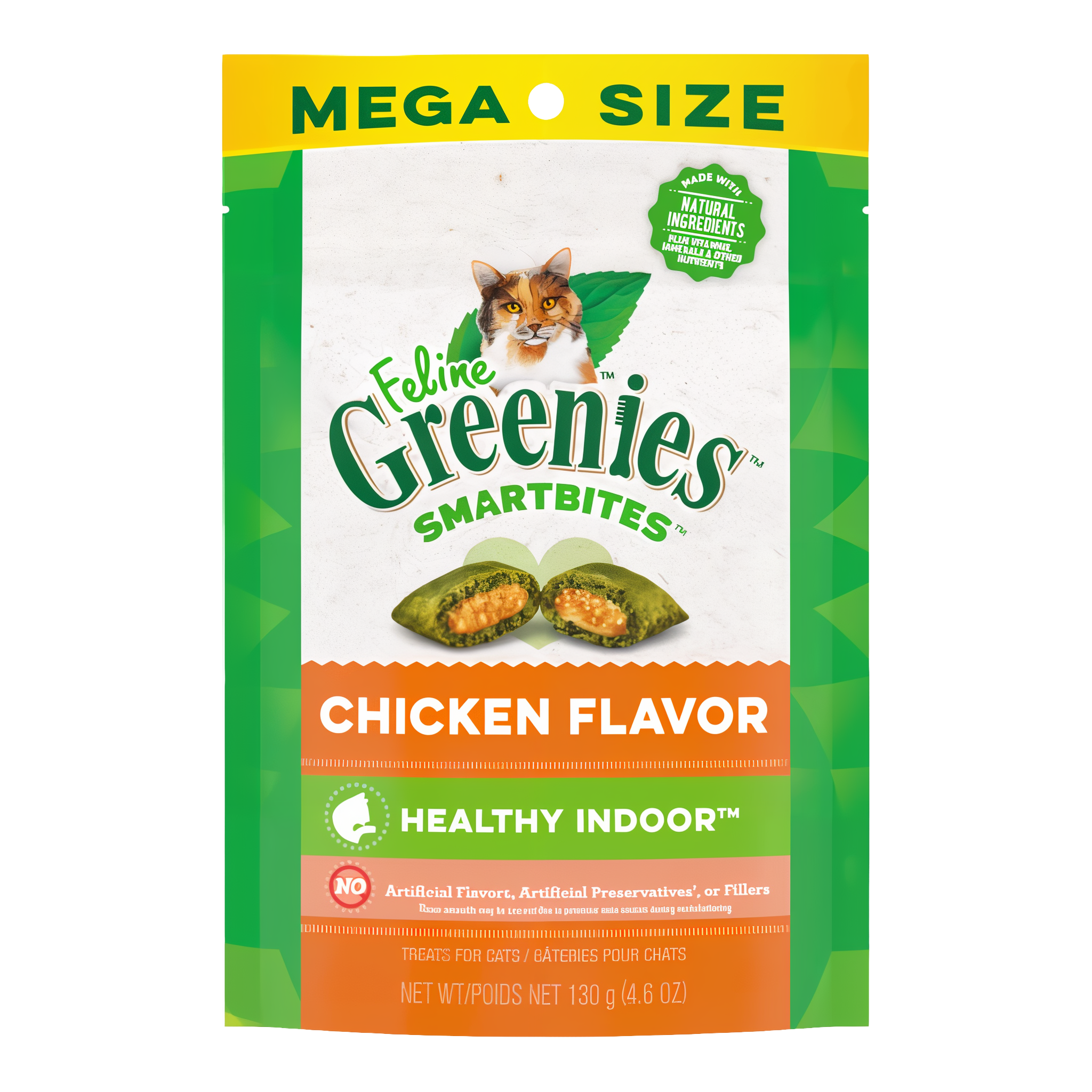 Greenies Feline SmartBites Healthy Indoor Chicken Flavor Cat Treats 4.6 OZ pack #4.6 OZ