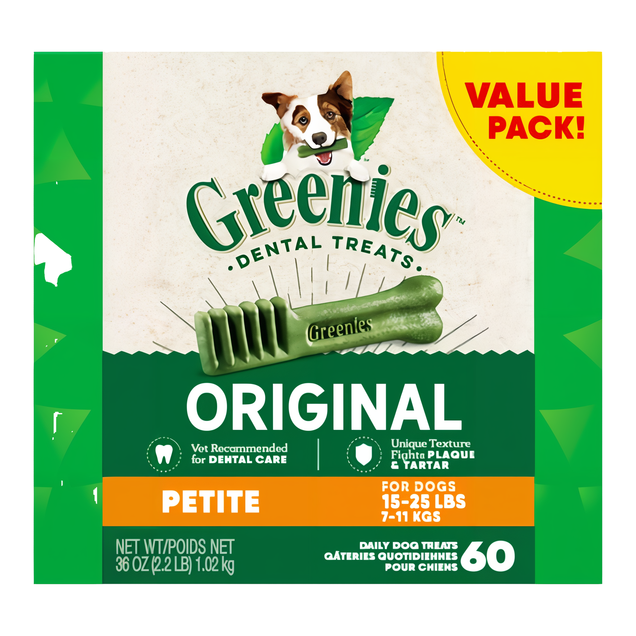 Greenies Petite Chewy Original Chicken Flavor Dental Dog Treats