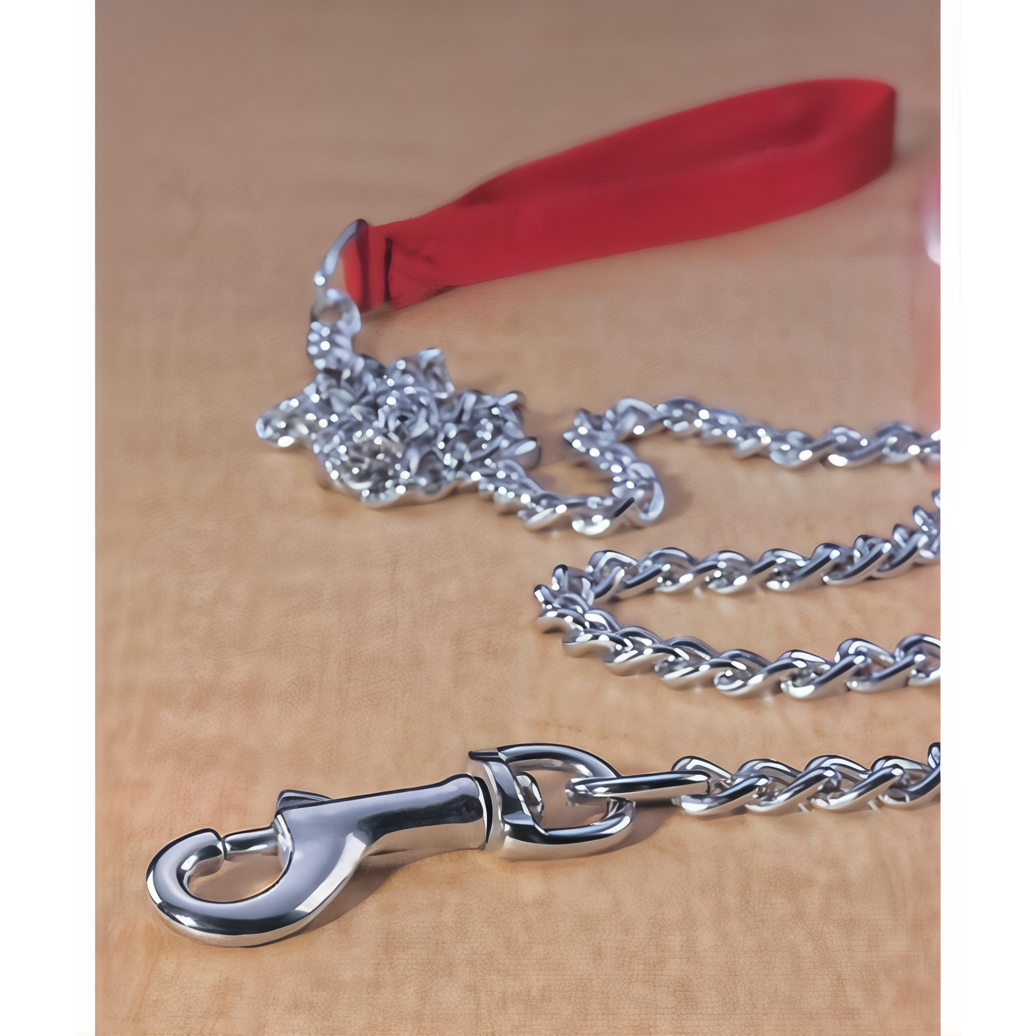 Hamilton Pet Company Steel Chain Lead with Nylon Handle