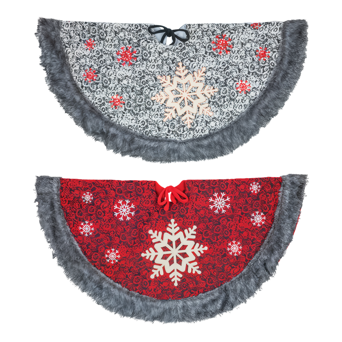Hanna's Handiworks Cozy Snowflake Tree Skirt -- product image