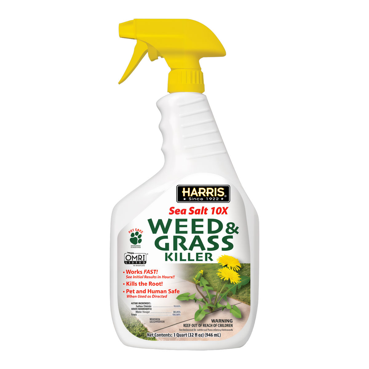 Harris Sea Salt 10X Weed & Grass Killer 1 Gallon -- product image