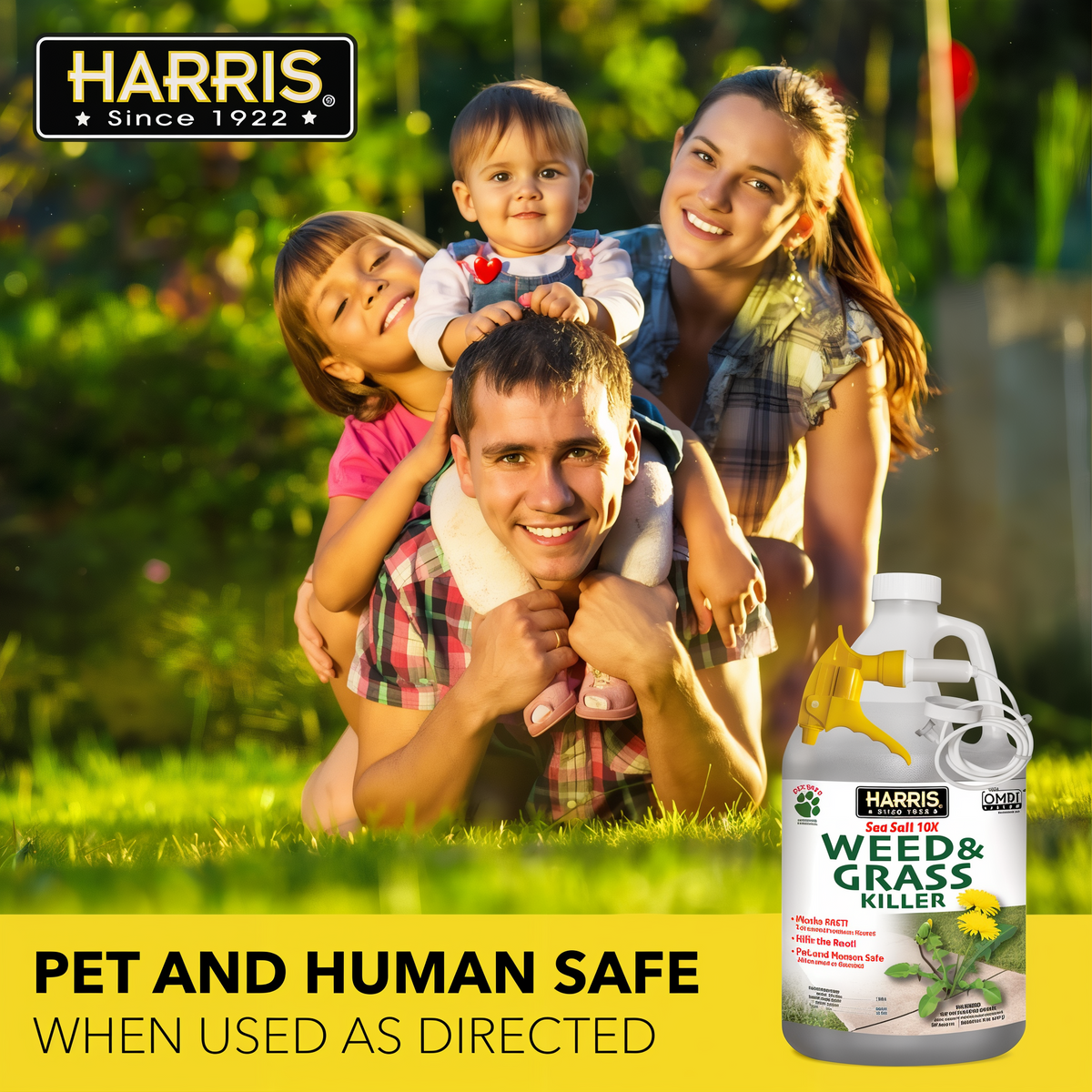 Harris Sea Salt 10X Weed & Grass Killer 1 Gallon -- lifestyle