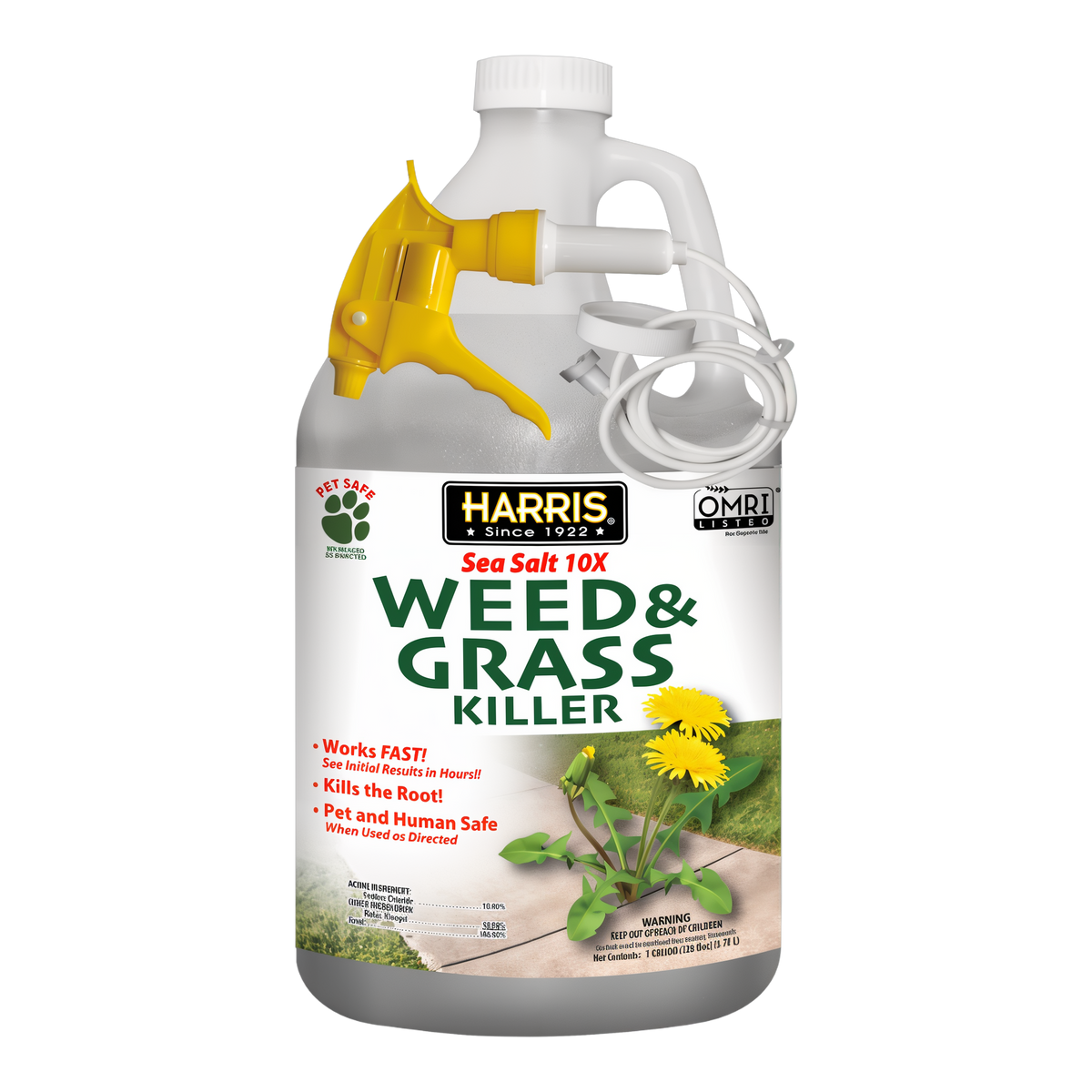 Harris Sea Salt 10X Weed & Grass Killer 1 Gallon -- product image