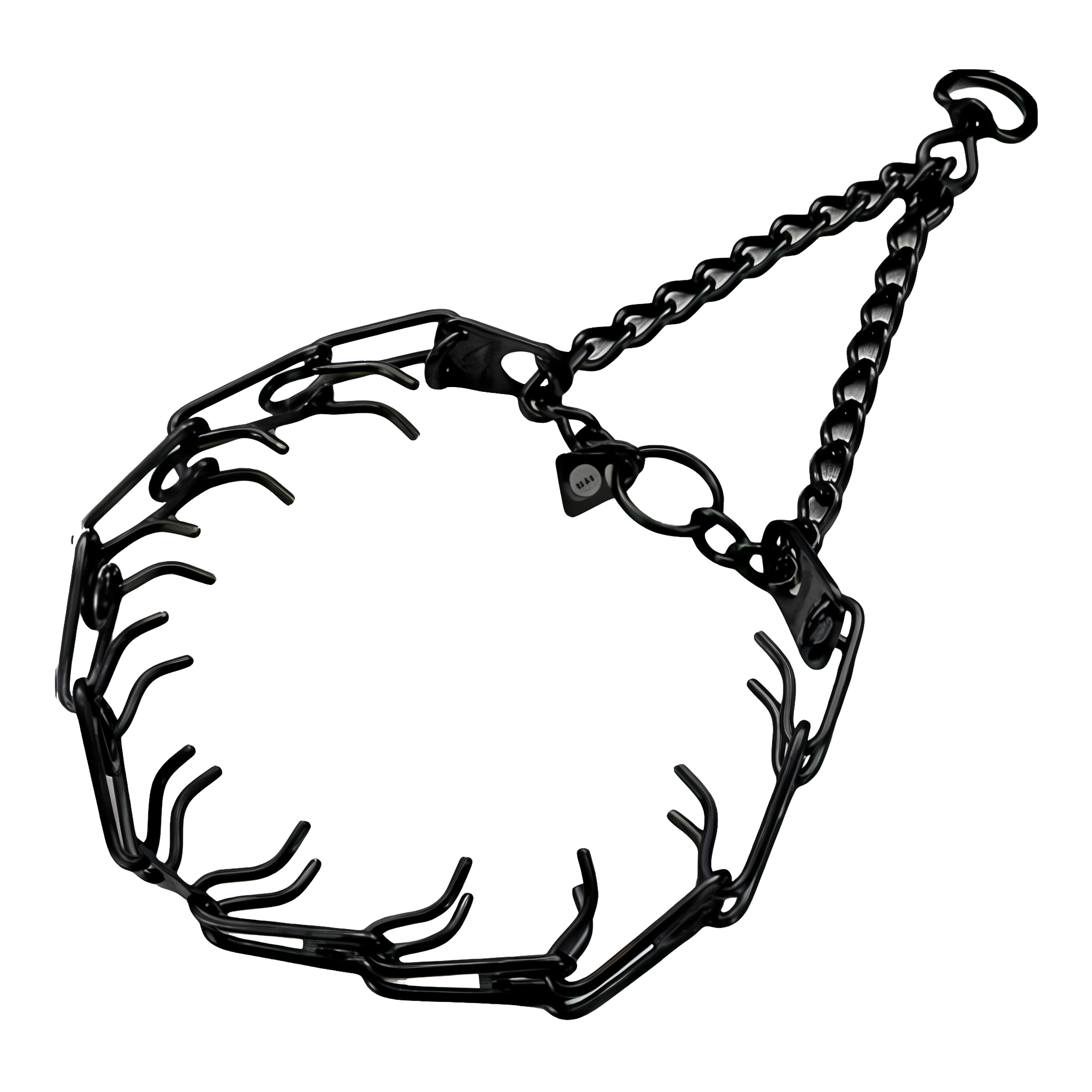 Herm Sprenger Ultra-Plus Black Stainless Dog Prong Training Collar