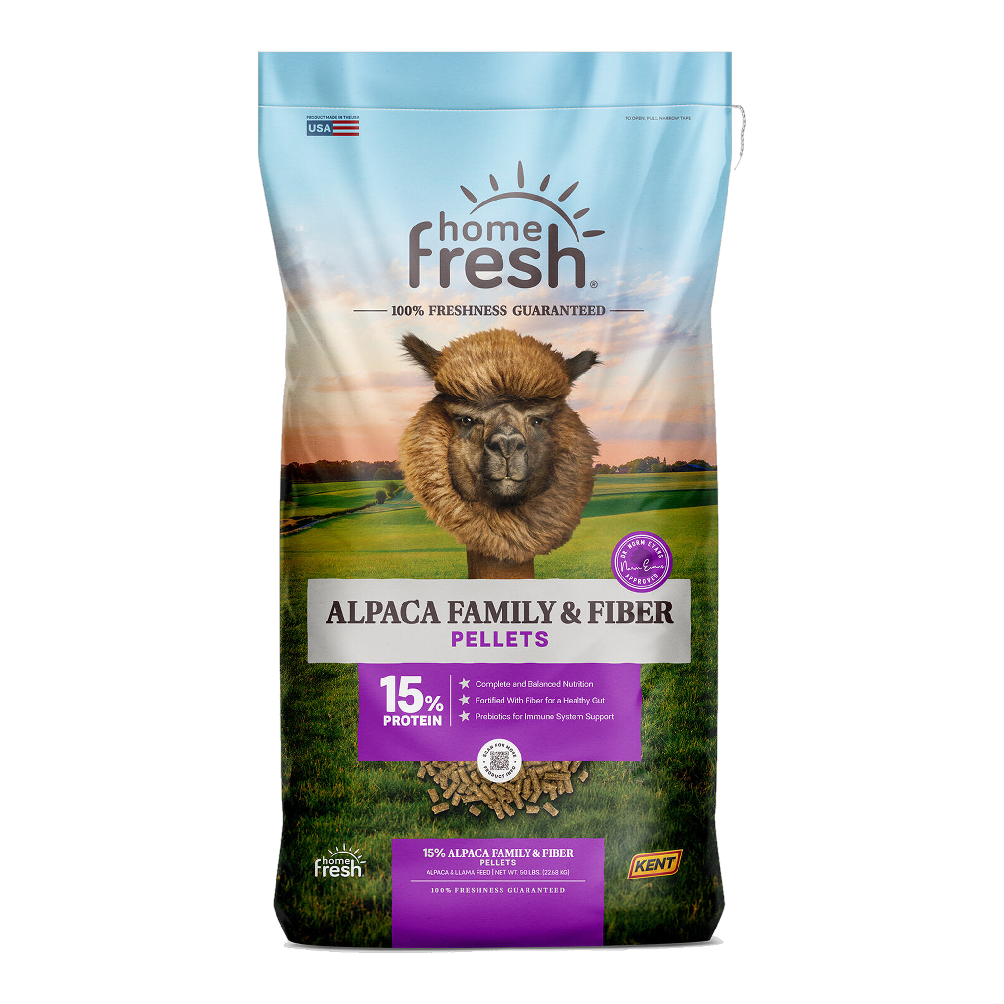 Home Fresh Alpaca Family & Fiber Pellet 50 LB