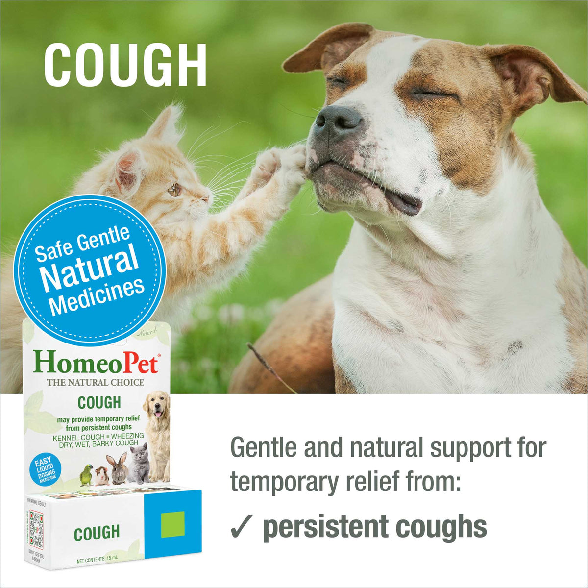 HomeoPet Cough safe gentle natural medicine benefits