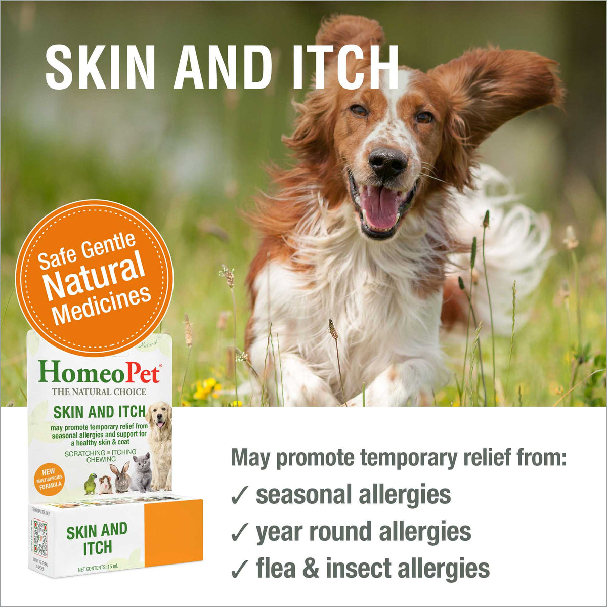 HomeoPet Skin and Itch safe gentle natural medicine benefits