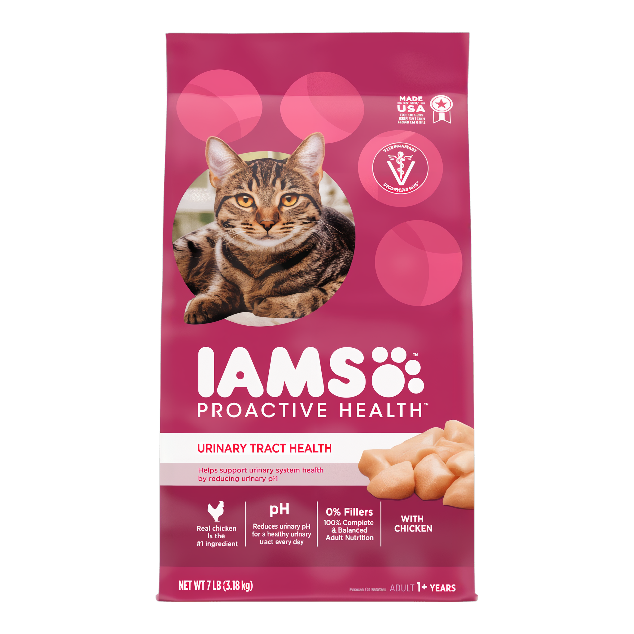 IAMS Proactive Health Urinary Tract Health with Chicken Dry Cat Food 7 LB bag #7 LB