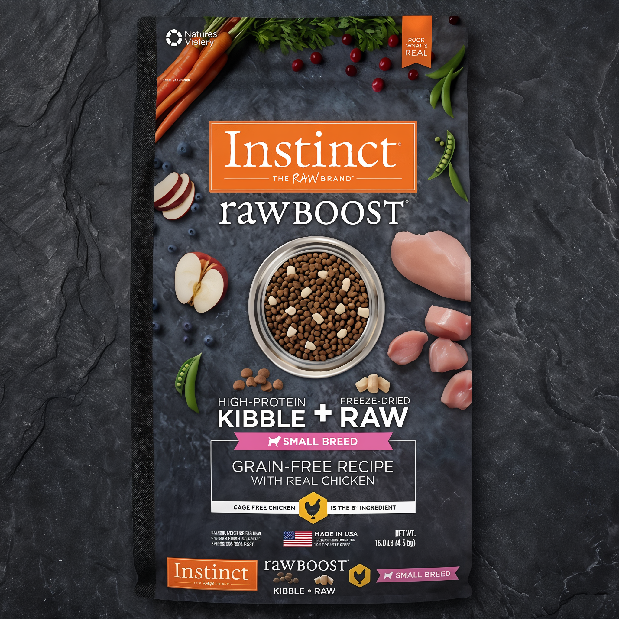 Instinct Raw Boost Small Breed Grain-Free Recipe with Real Chicken Natural Dry Dog Food