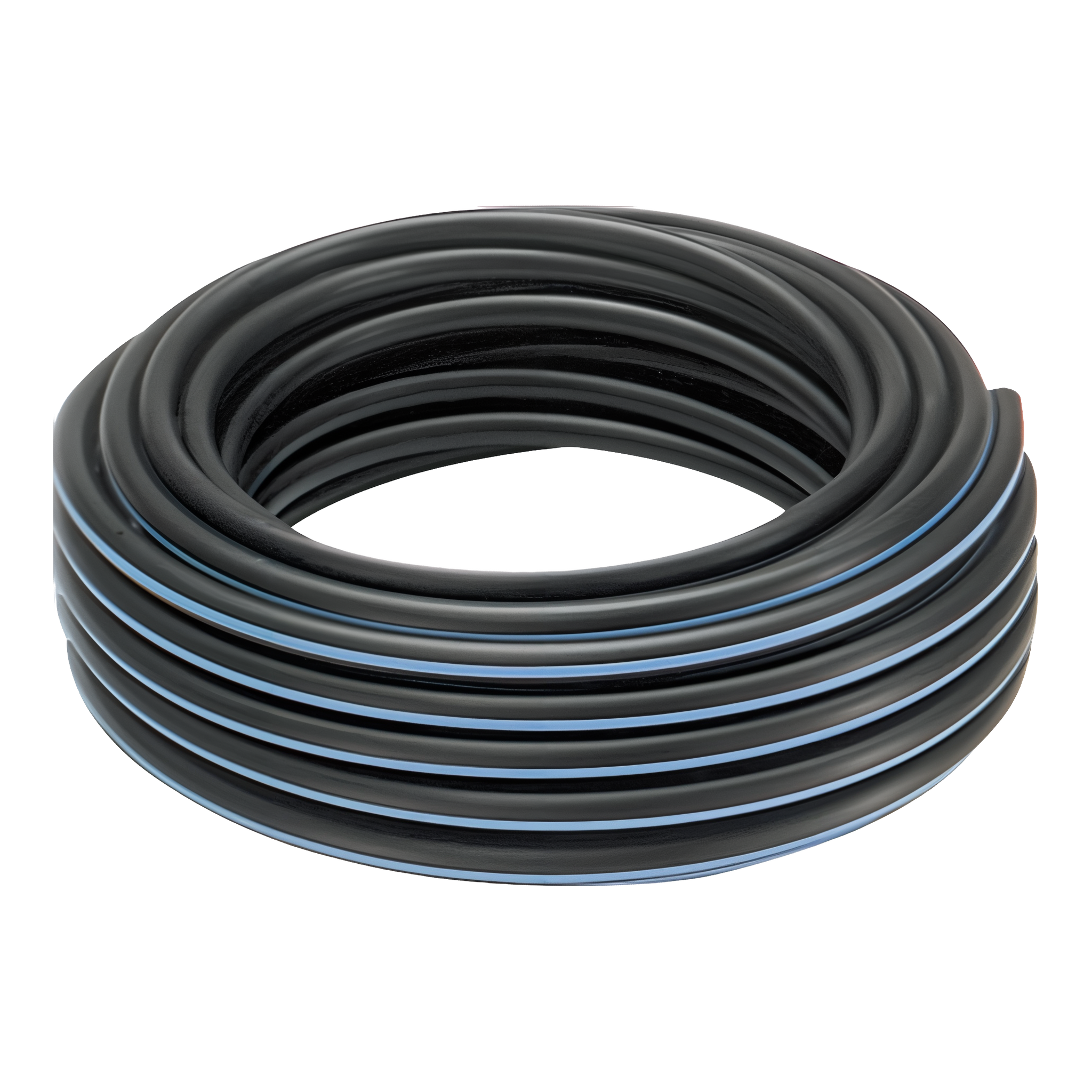 Irritrol Super Blue Flex 1/2 in. flexible LLDPE swing pipe 100 ft coil on transparent background