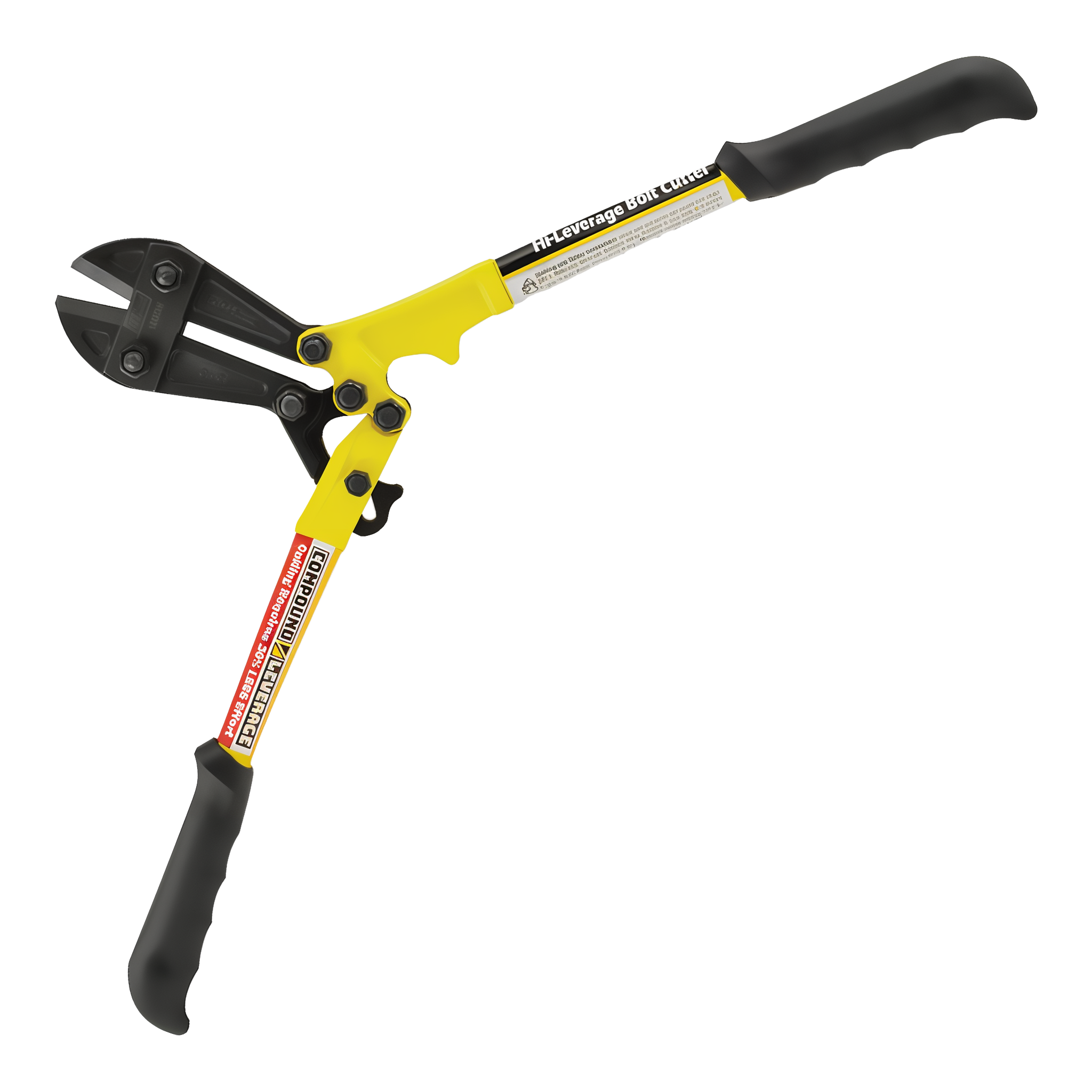 IVY Classic 24-inch Hi-Leverage Compound Bolt Cutter — shown in fully open position with red textured rubber grips