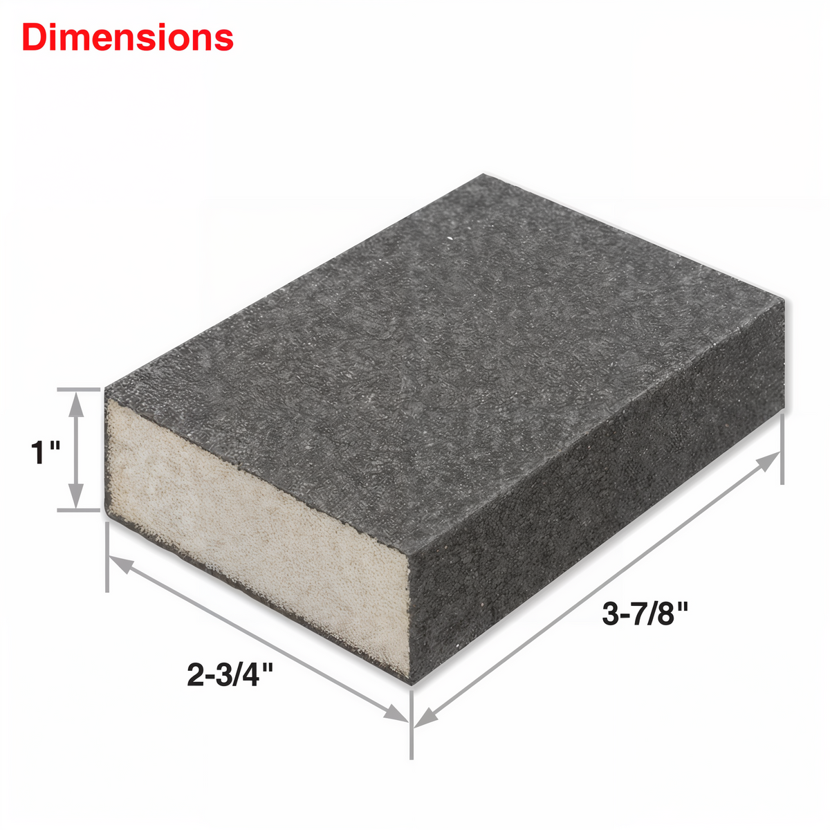 IVY Classic Sanding Sponge -- diagram