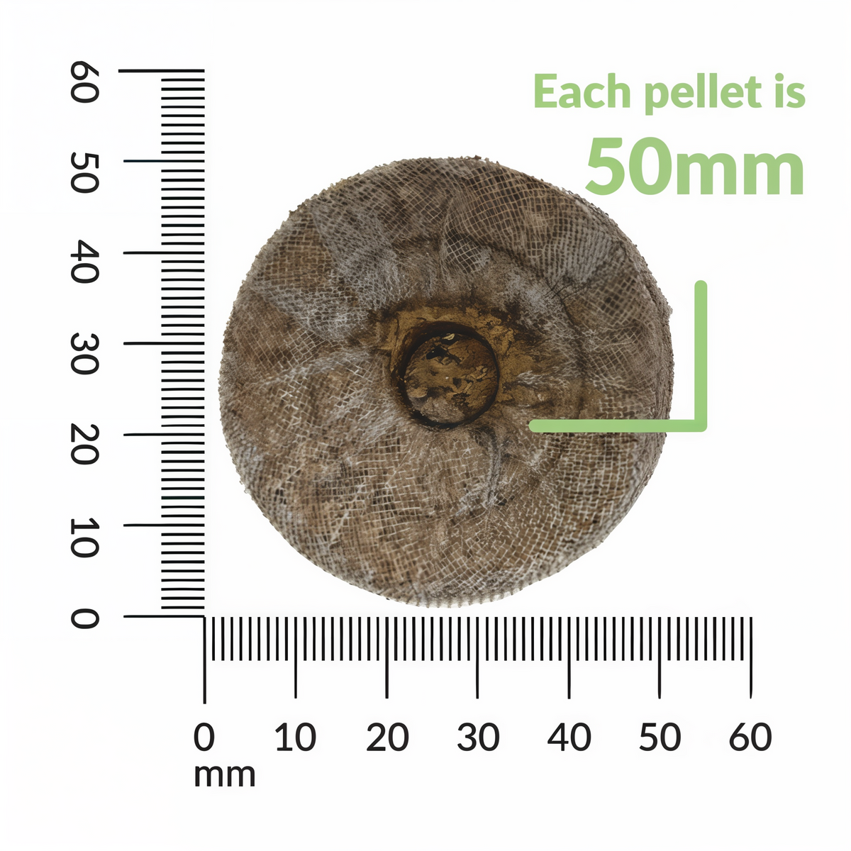 Jiffy Seed Starting 50mm Peat Pellet Refills 16 Pack -- diagram