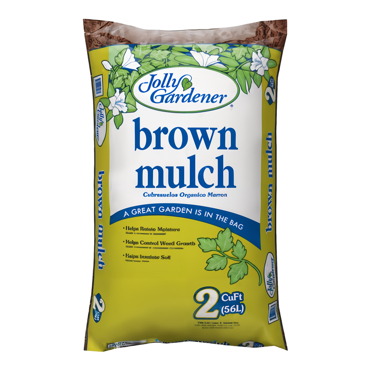 Jolly Gardener Brown Dyed Mulch – 2 Cu Ft Bag