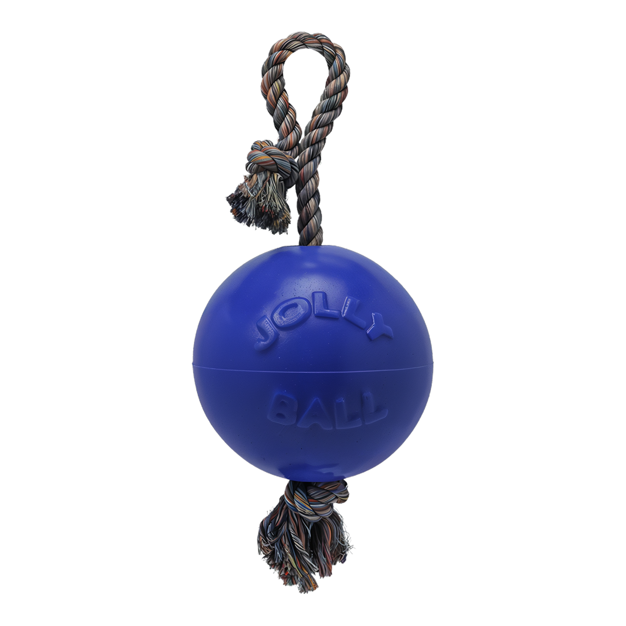 Jolly Pets Romp-n-Roll Dog Toy Blue Small (4.5")