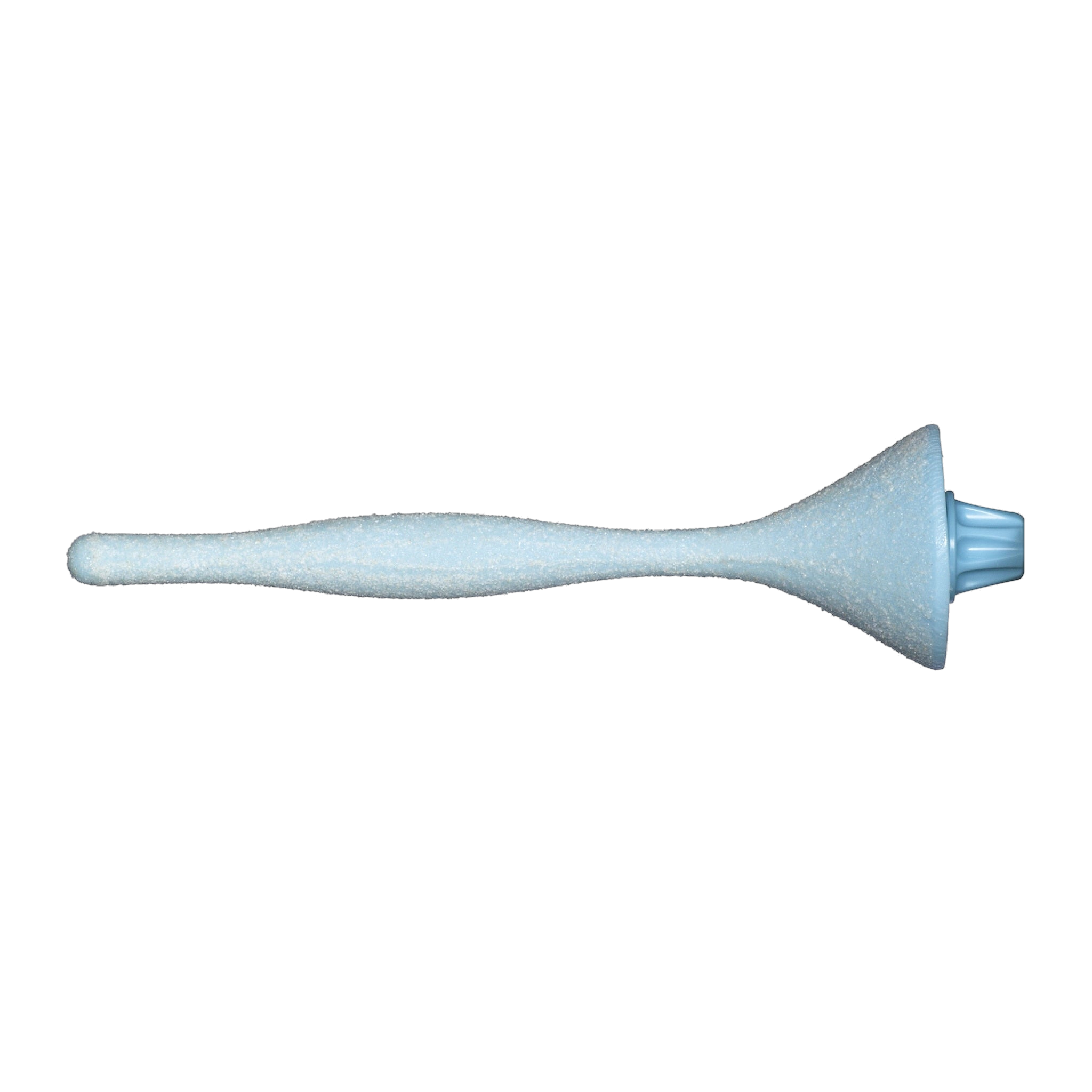 A single JW Sand Bird Perch by JW Pet is shown horizontally against a white background, with the textured end on the left and attachment end on the right, resembling a unique bird cage accessory.