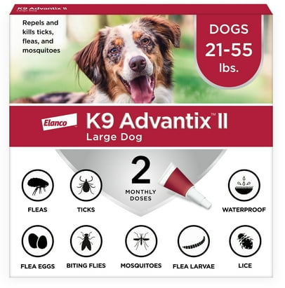 K9 Advantix II Monthly Flea & Tick Prevention for Large Dogs