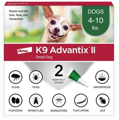 K9 Advantix II Monthly Flea & Tick Prevention for Small Dogs