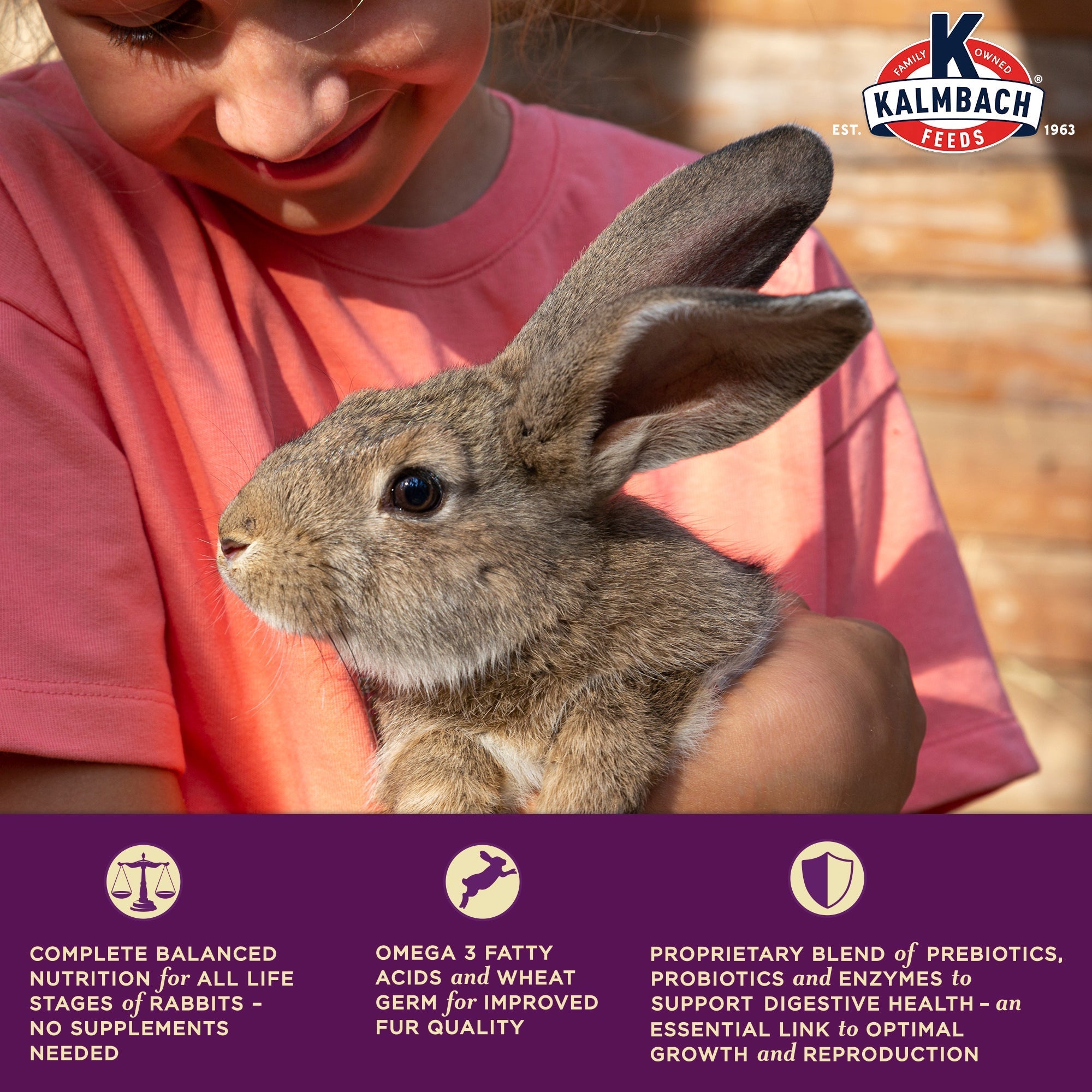 Kalmbach 18% Best-in-Show benefits - complete balanced nutrition, omega 3 fatty acids, prebiotics and probiotics