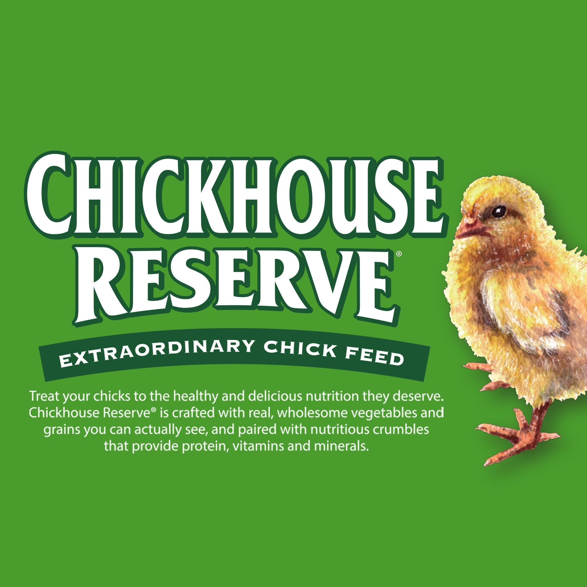 Chickhouse Reserve extraordinary chick feed description graphic